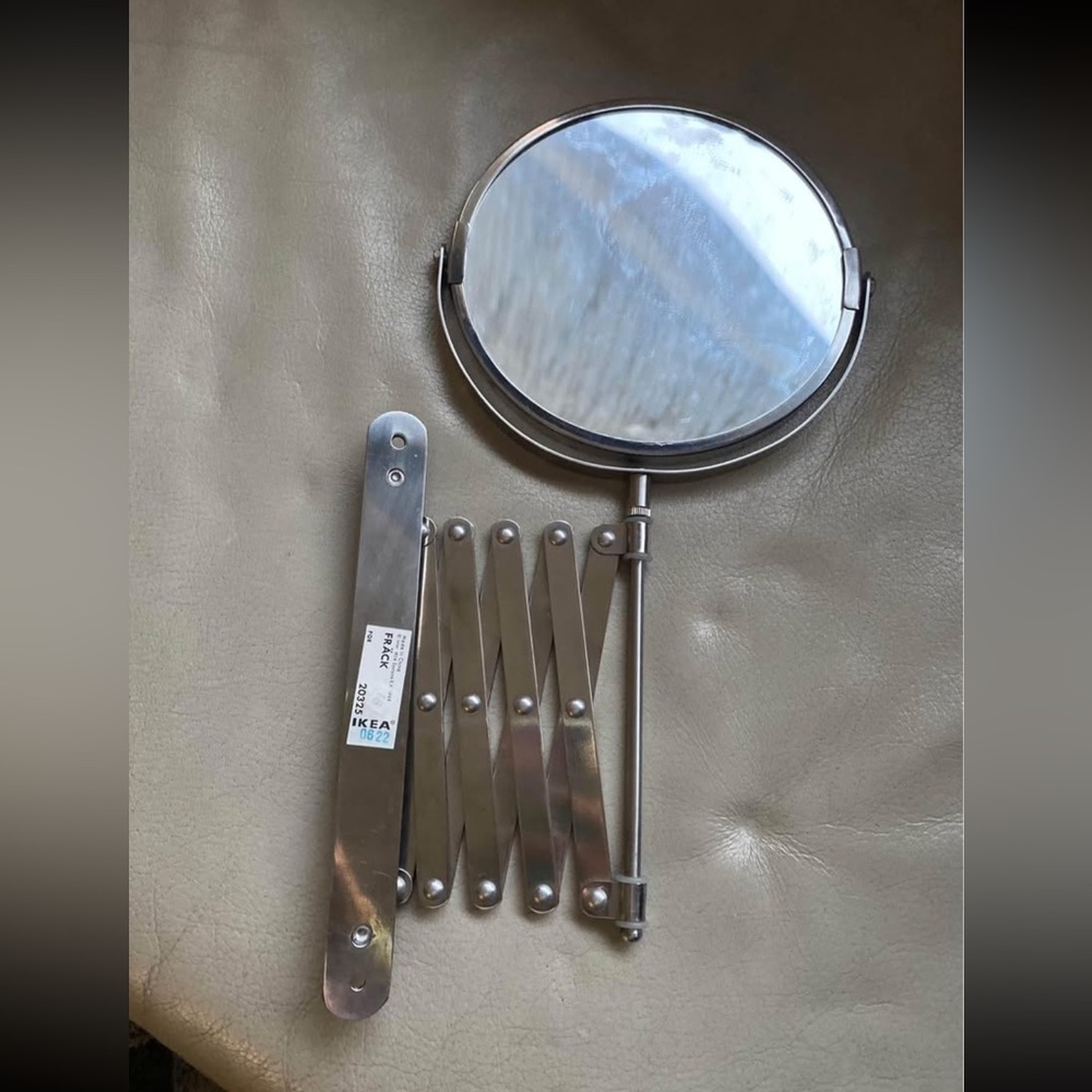 IKEAw Mirror Extendable Magnifying FRACK Makeup Shaving Wall Mount